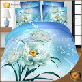 Ensemble de literie en fleurs Blue Blue Rose Ensemble de couchage draps drap housse de couette housse de couette housse de lit